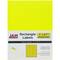 JAM Paper Neon Yellow Mailing Address Label Combo Set